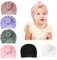 Daysskk Baby Mütze Mädchen 0-12 Monate Neugeborene Turban Mütze Sommer Babymütze Stirnband Mädchen Babygeschenke Zur Geburt Mädchen