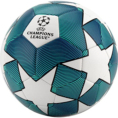 UEFA Champions League Fußball Ball ** Premium ** Weiss/blau Gr. 5
