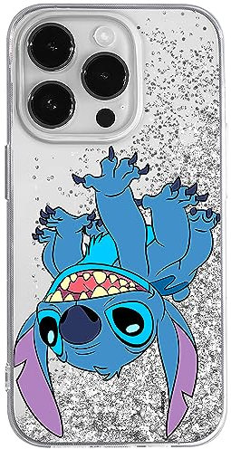 ERT GROUP mobile phone case for Apple Iphone 14 PRO MAX original and officially Licensed Disney pattern Stitch 013 optimally adapted to the mobile phone, with glitter overflow effect