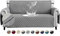 FIGOOO Housses de Canapé Impermeable avec Accoudoirs 4 Places Antidérapante Épaissi Pas Besoin de Laver la Housse de Canapé avec Poches Latérales pour Animaux de Compagnie Chiens Chats,Gris Pâle