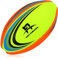 Foriox International Rugby Ball Size 2, 3, 4 Training Ball Soft Touch Perfect RugbyBall Night (Size 2, Yellow)