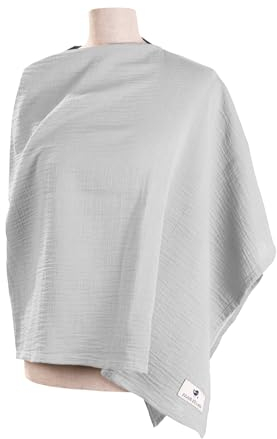 Julius Zöllner Stilltuch aus 100 Prozent Musselin-Baumwolle, OEKO-TEX STANDARD 100, Made in Germany, Grau