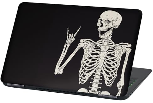 Finest Folia Laptop Film Cover: Strange Adhesive Film, Notebook Sticker, Protective Cover, Self-Adhesive Vinyl Skin Sticker, 13-14 Inches, LP96 Rock Skull