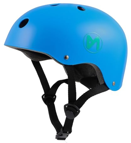 Maximale Sicherheit und Komfort: Der MN Erwachsene Kinder Fahrradhelm Roller-Skateboard-Helm - EIN Verstellbarer Kopfschutz für alle Altersgruppen und Aktivitäten (Blau, M)
