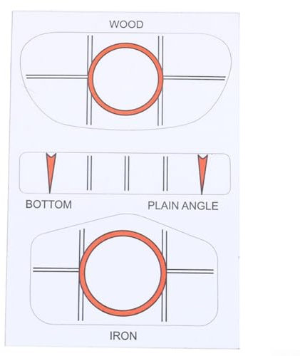 For Golf Driver Iron for Impact Tape Sticker Club Doel Label Improve Your Swing Accuracy