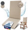 Beautissu Premium Hochlehner Auflage 100% Wasserdicht 120x50cm – UV-beständig Bequem Pflegeleicht Waschbar Sitzkissen Gartenstuhl – Quick Dry Polsterauflage Gartenmöbel Stuhlauflage Beige