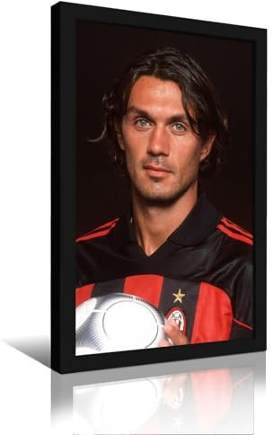 HKLOPUY Poster, Motiv: Milan Ehrenkapitän Paolo Maldini, dekoratives Gemälde, Leinwand, Wandposter und Kunstdruck, moderne Familienschlafzimmer-Dekoration, Poster, 30 x 45 cm