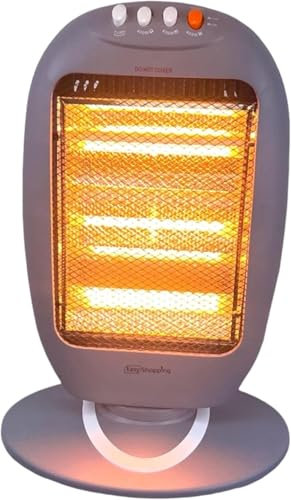Easy Shopping® Halogen Heater 3 Bar Electric Heater with Adjustable 400w, 800w, 1200w Heat Setting & Carry Handle, Light weight Moveable Super Silent Overheat & Tip Over Protected Room Heater