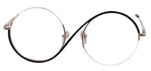 Lixinya Elphaba Cosplay Eyewear Runde Kreis Frame Clear Lens Brille Hexe Kostüm Zubehör für Halloween (Style 1, One Size)