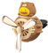 Chereda Duck Pilot Retro Flugzeug Auto Lufterfrischer Clip On Vent Lufterfrischer mit 2 Dufttabletten Drehpropeller Gelb