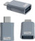 HappyMots - USB C zu USB 3.0 (3.1) OTG Adapter | 10Gb Geschwindigkeit | Premium Zinkgehäuse mit hoher Hitzebeständigkeit | USB zu Typ-C Adapter | Buchse Konverterkabel | Farbe Silber