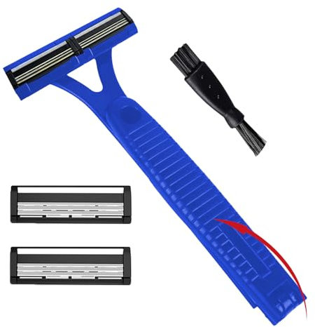 Man Groomer Rückenrasierer, persönlicher Körperhaarschneider, wasserdichtes Pflegewerkzeug für Haar, faltbarer langer Griff für empfindliche Haut, Rasur zu Hause oder auf Reisen