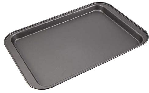 XITEA Vassoio rettangolare in acciaio al carbonio per pizza e torta, teglia da forno