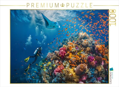 Puzzle · Das große Riff | Der Manta · 1000 Teile · Lege-Größe 64 × 48 cm · CALVENDO Puzzle