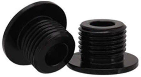 Sliccoom 2pcs CNC-Schrauben Schrauben CNC-Vorderradschrauben für Sur-Ron X/S Aus E-Bike Schwarz