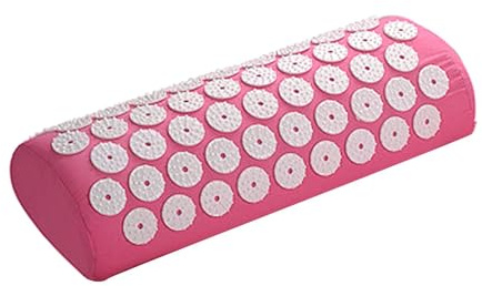 FashionCha Akupressurmatte Akupressurkissen für Nacken, Kopf und Schultern, Magnetfeldtherapie und Akupressurmassagekissen, Akupressurnackenkissen für Frauen und Männer Reisen, Zuhause, Hotel, Rosa