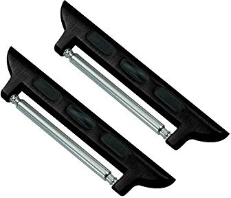 BARTON Black Watch Band Adapters compatible with all Apple Watch Models - Large Case Size (42mm or 44mm) - Fits 22mm Watch Straps - PVD Coated Stainless Steel