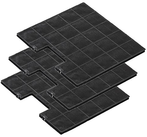 Ersatzkohlefilter KF 17134 für Amica-Dunstabzugshauben - passend für KH 17101 E, KH 17106 E - Schwarz - Sparset mit 3 Stück