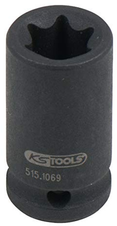 KS Tools 1/4' Torx-E-Kraft-Stecknuss, kurz, E10