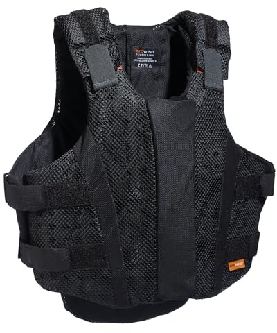 Airowear - AirMesh II - Mens Padded Body Protector - Black - Highly Ventilated - Ultimate Comfort & Safety - Flexible - Horse Riding Body Protector - Adult Protective Equestrian Gear