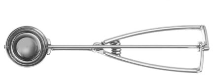 HENDI Eisportionierer Stöckel, geeignet für Geschirrspüler, Eislöffel, Eiscreme Löffel, 1/40, ø45mm, Edelstahl
