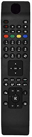 Vestel RC4800 Ersatzfernbedienung, Universal-TV-Controller mit Original-Qualität, kompatibel für Kopftelefone und Stromversorgung, Funkfernbedienung