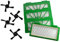 Premium Ersatzteile 4 Hepafilter Allergiefilter und 4 Seitenbürsten geeignet für Vorwerk Saugroboter VR 100 VR100 und NEATO XV11, XV12, XV15, XV21, XV25, XV Signature