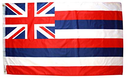 High Supply 3x5 Hawaii Flagge mit Zwei Messingösen, doppelt genähte Kanten und 100% Polyestergewebe, Hawaii-Fahne 3x5, Flagge von Hawaii, Staatenflagge Hawaii 3x5, Hawaii State Flag of Hawaii