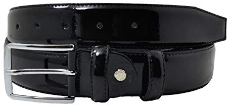 Conte Massimo Echtleder-Gürtel aus Glanzlack – Handgefertigt für Damen und Herren