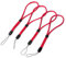 trage.band® kurzes verstellbares Handgelenk-Trageband, 4 St. rot