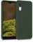 kwmobile Cover per Huawei P20 Custodia - Back Case per Smartphone in Silicone TPU - Protezione Gommata - verde scuro