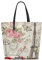 BKEOY Große Damen Handtasche Schultertasche Vintage Paris Postkarte Muster Tote Shopper Organizer Taschen