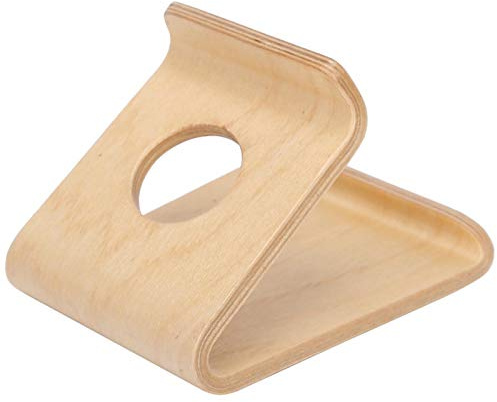 Jingyi Support de téléphone, Support de Tablette en Bois Tablet PC Base de Support de téléphone Portable en Bois pour téléphone Portable, pour la Maison pour Le Bureau(Light)