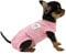 LOPHIPETS Girl Dog Shirts Pajamas for Small Teacup Dog Chihuahua Yorkie Puppy Cat Clothes-Pink Strips/XXS