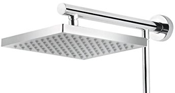 Schulte Kopfbrause Square + Classic, chromoptik, eckige Form, passend zu Schulte Duschsystemen, D9629