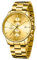 GOLDEN HOUR Herrenuhren mit versilberter wasserdichter Chronographen-Quarzuhr aus Edelstahl und Metall (Gold)