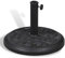 Tidyard Base de Sombrilla Hierro Fundido para Sombrilla/Parasol, rendonda Resina, Acero Φ 455 x 340mm Negro