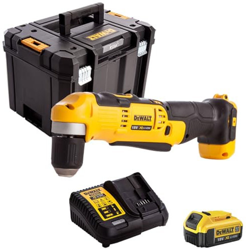 Dewalt DCD740N 18V Right Angle Drill with 1 x 4.0Ah Battery & Charger in Case