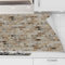 danario Küchenrückwand selbstklebend - Matt - Spritzschutz Küche - versteifte PET Folie - 0,37 mm - Ziegelsteine - 60cm x 220cm