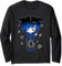 Spookscene Edgy Kitty Mütze Scene Kid Emo Alt Goth Blau Langarmshirt