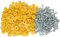 UKCable-Ties 100 Pack Caps and Screws Car License Plate Fixing Fitting Kit Car Number Plate Fixing Fitting Kit Yellow