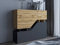 Bestmobilier - Buffet Haut Pitt Carrée en Bois Gris avec Rangements 4 Portes 2 Niches - Salle à Manger