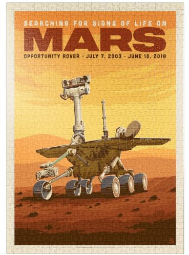 MyPuzzle NASA 2003: Mars Opportunity Rover, Vintage Poster - Premium 1000 Teile Puzzle - MyPuzzle Sonderkollektion von Anderson Design Group