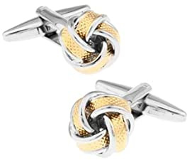 Manschettenknöpfe Vintage, Silber Manschettenknöpfe Vintage Knoten Vatertagsgeschenk 12X12mm