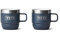 YETI Rambler Lot de 2 tasses empilables en acier inoxydable, pour expresso/café isotherme, 177 ml, bleu marine