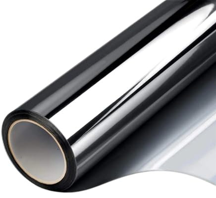 PelíCula De Espejo De Ventana,PelíCula De Espejo Ventana de cristal del protector solar de la película de la ventana, película del escudo térmico del tinte de la ventana anti-mirón de la perspectiva u