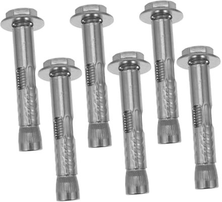 BELLIFFY 6 Stück Dehnschraubenbolzen Befestigungsanker Mit Außenmuttern Schwerlastanker Aus Robustem Material