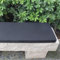 Bankauflage Stuhlkissen Abnehmbarem Gartenbankauflage rutschfeste Bankpolster Schaukel Sitzkissen für Outdoor, Gartenmöbel, Terrasse, Drinnen 120 * 50 * 3cm, Schwarz