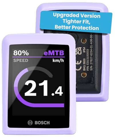 Besudo Schutzhülle aus Silikon kompatibel mit Bosch Kiox 300 Display(BHU3600) - Schutzrahmen passend für Bosch Kiox 300 Display zum Schutz vor Absturz-Purple