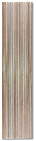 Kaiser plastic Panneaux acoustiques en chêne ou noyer, avec feutre gris, revêtement mural moderne, panneaux muraux acoustiques, différents formats (chêne, 240 x 60 cm)